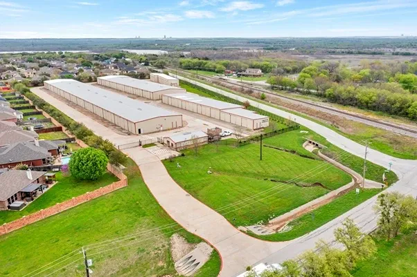 Aerial view of Overflow Garage