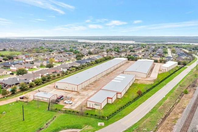 Aerial view of Overflow Garage