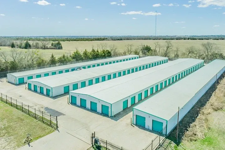 Aerial view of Overflow Garage Farmersville