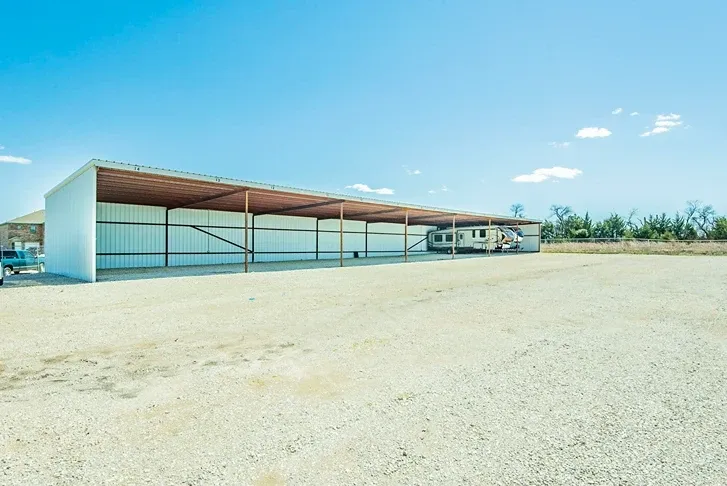 Covered RV storage at Overflow Garage