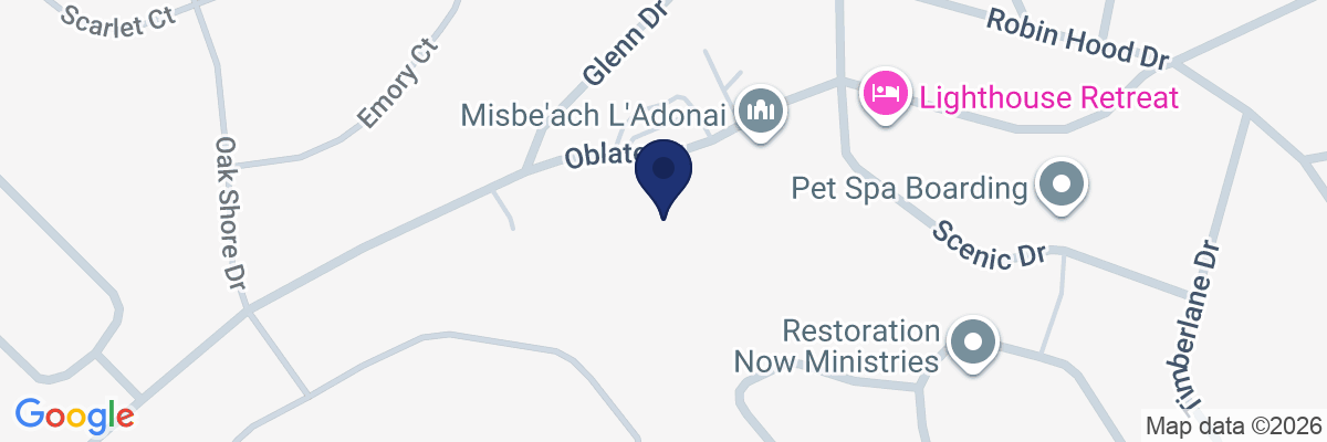 Map showing facility locations
