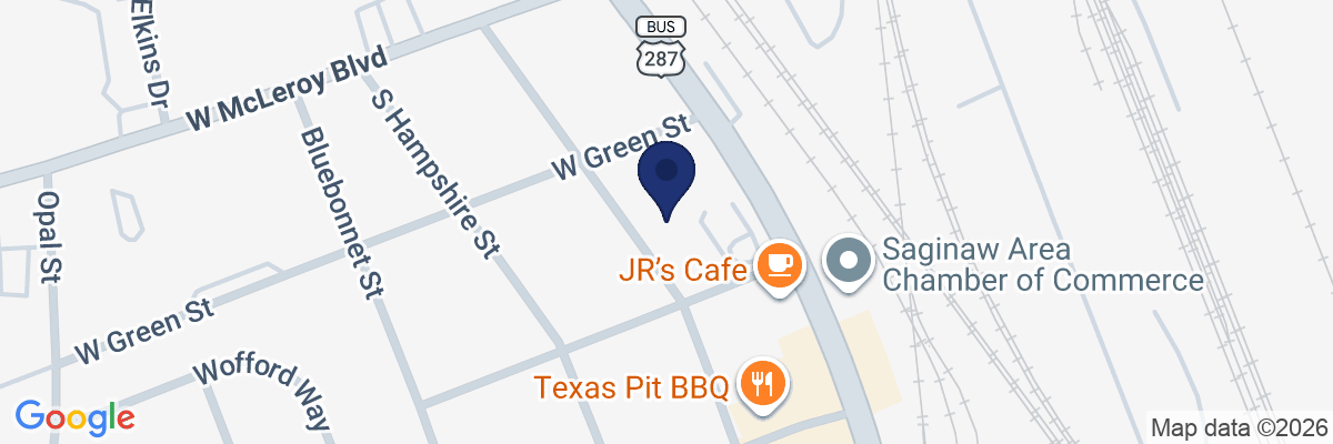 Map showing facility locations