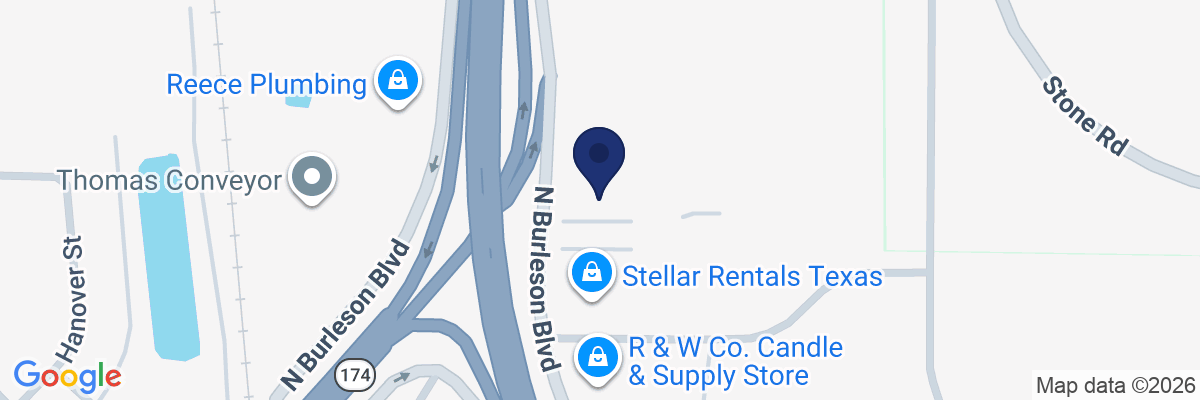 Map showing facility locations