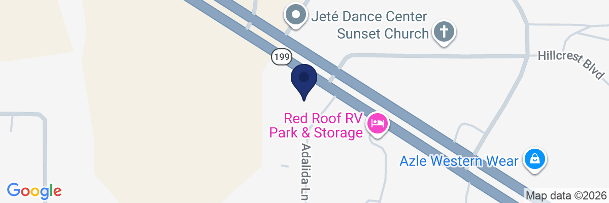 Map showing facility locations