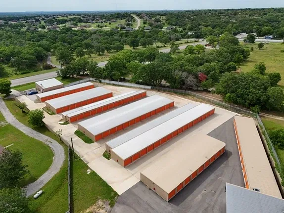 Aerial view of Overflow Garage