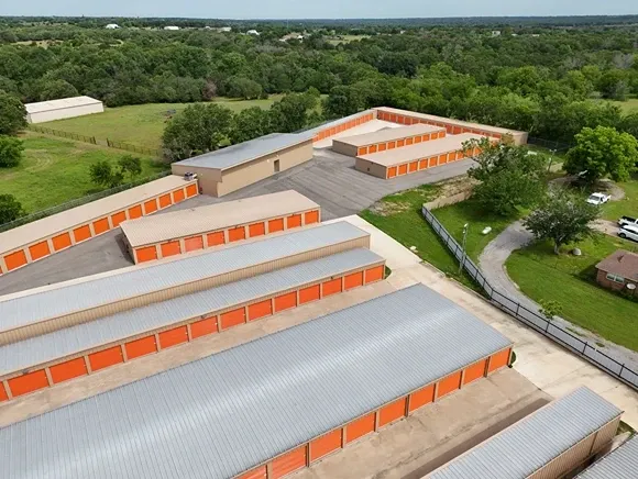 Aerial view of Overflow Garage